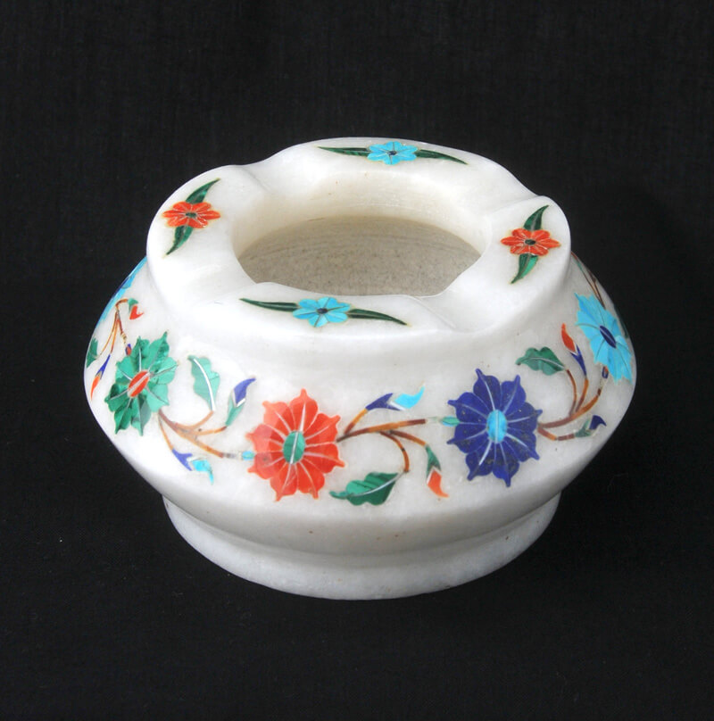 Inlaid Marble Ashtray