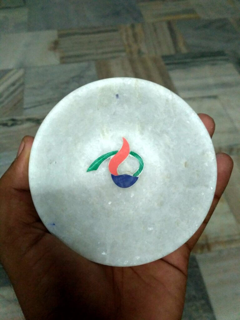 Inlaid Marble Handicraft gift bowl