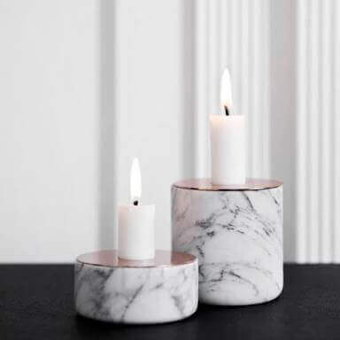 marble handicraft candle holder