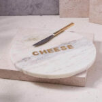 Brass Inlaid Marble Chopping Board