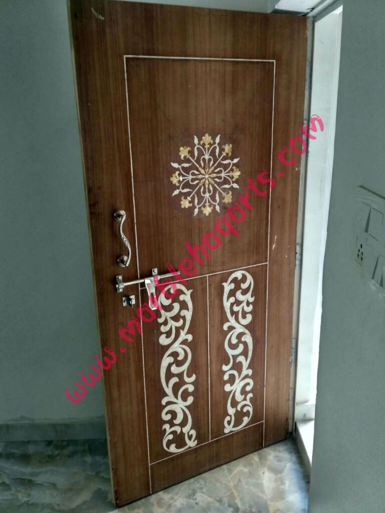 China White MOP wooden Door Inlay work