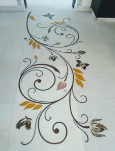 marble inlay flooring design 953