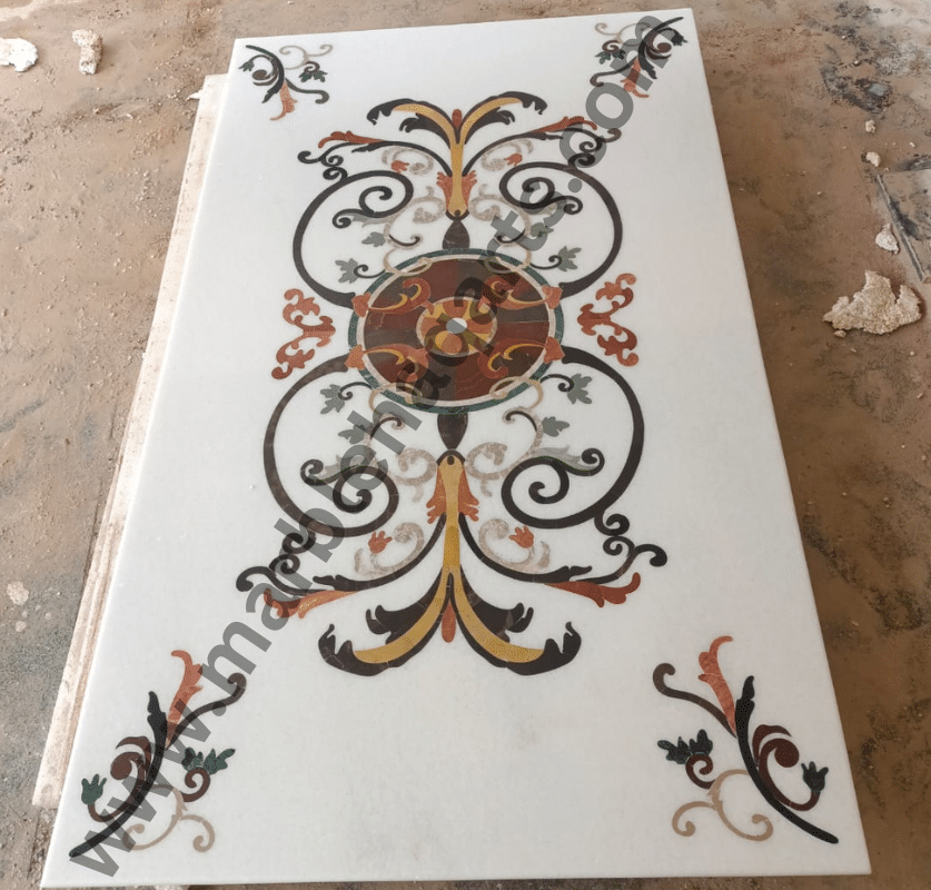 marble inlay tabletop