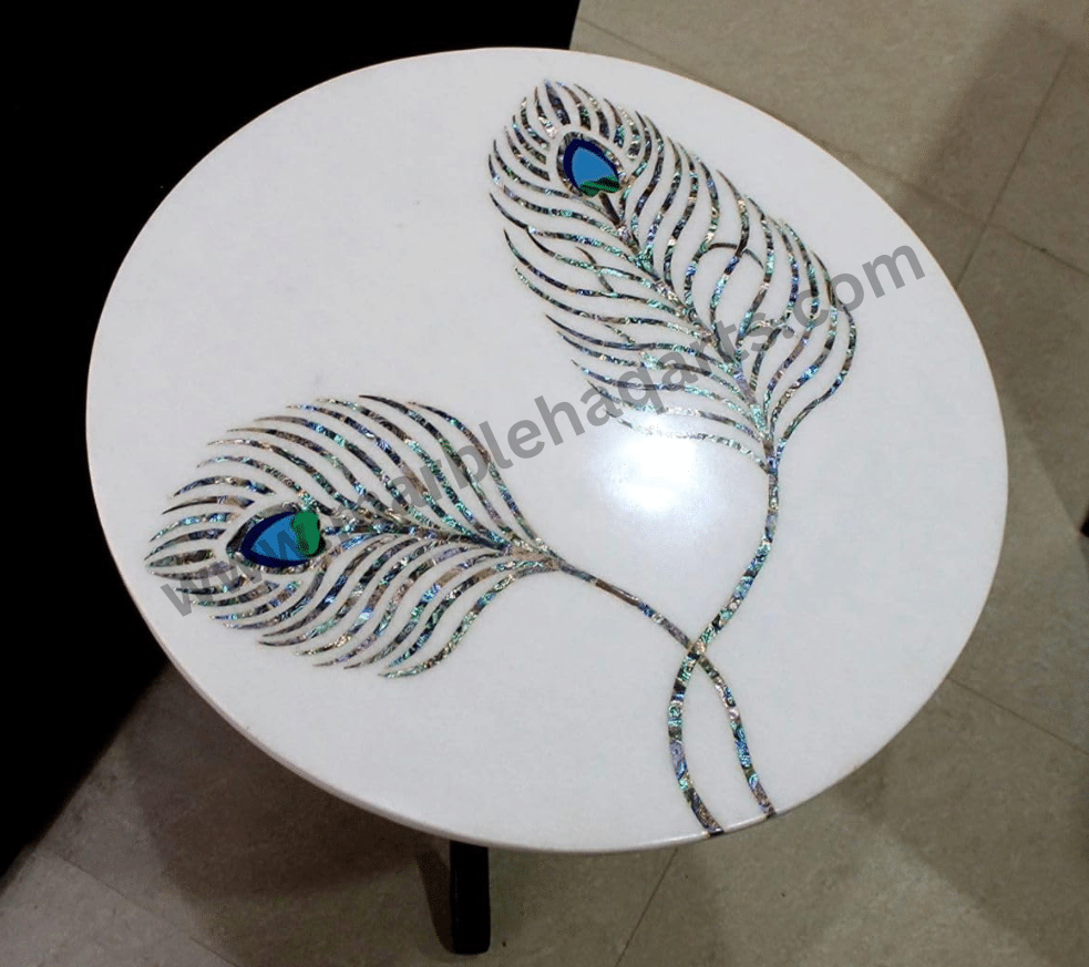 marble inlay tabletop